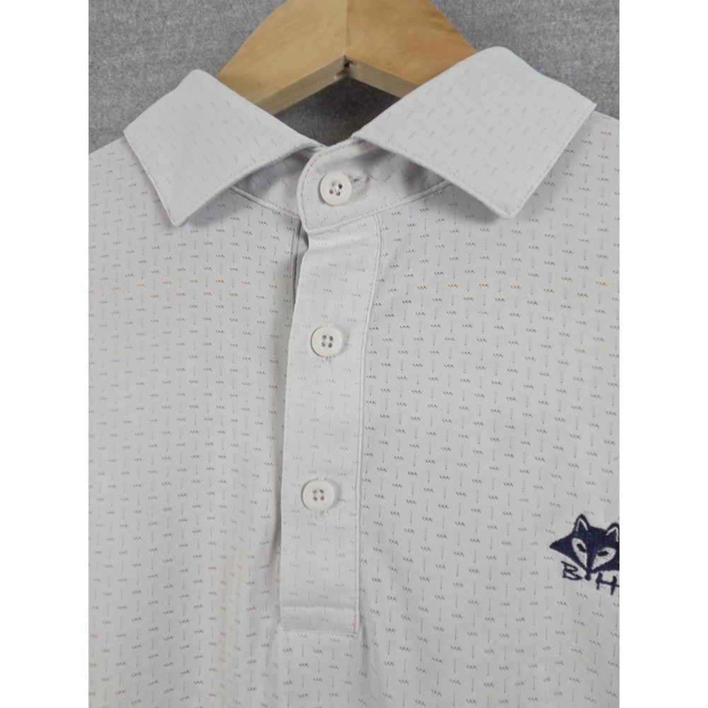 KJUS Polo Shirt‎ Mens XL Stretch Performance Golf Activewear Chest Logo White